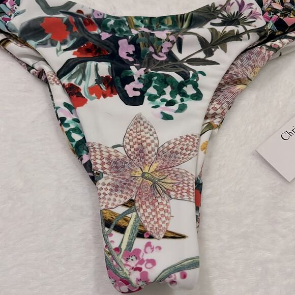 Christian Lacroix Bikini Bottom Cheeky Thong Bathing Suit Swiminista Tropical - Picture 2 of 8